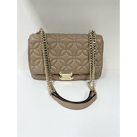 Michael Kors Handbags - Michael Kors Large Sloan Truffle Quilted Floral Chain Shoulder Bag 30H8TSLL3T